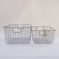 画像1: ワイヤーバスケット スクエア　 (1)