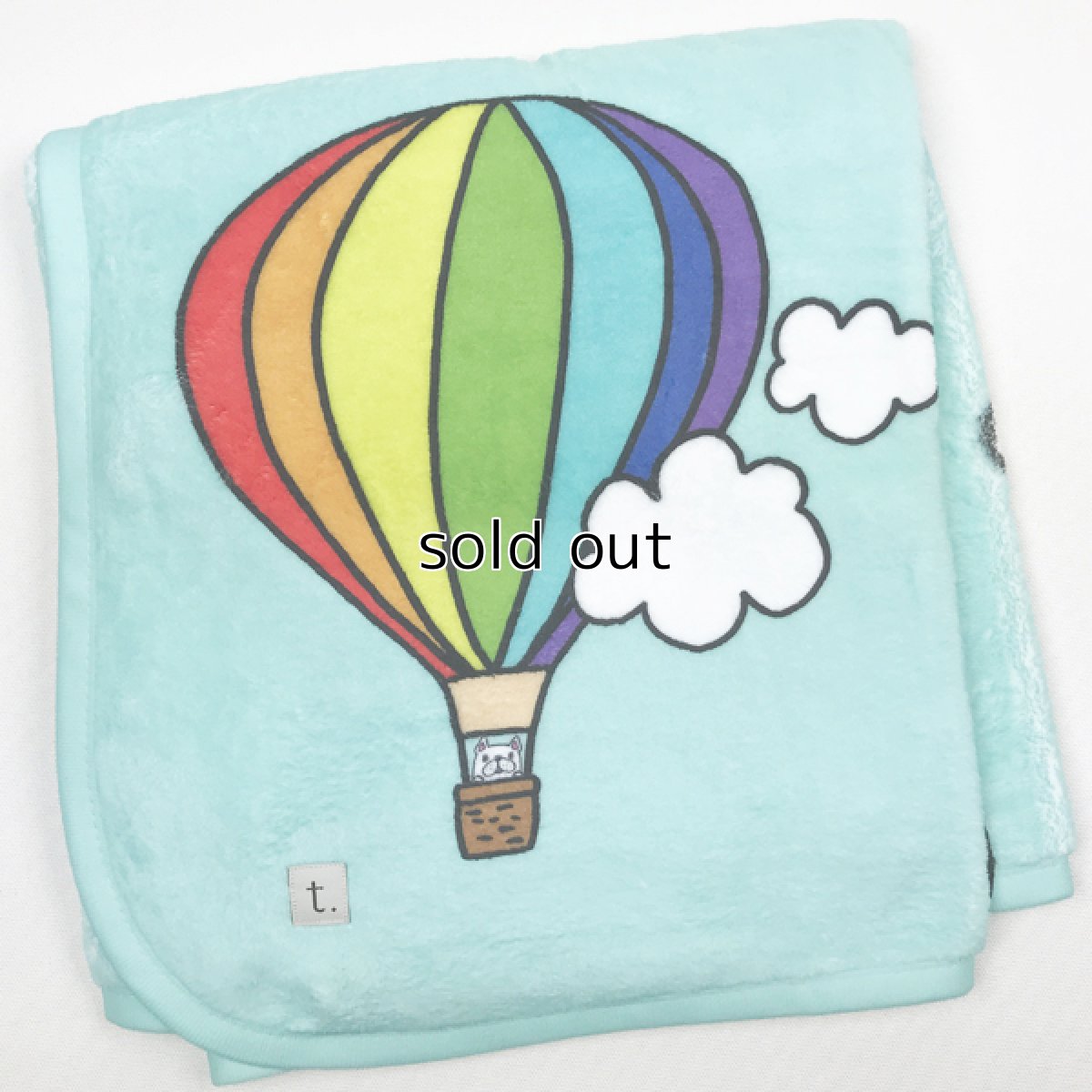画像1: Rainbow balloon  blanket (1)