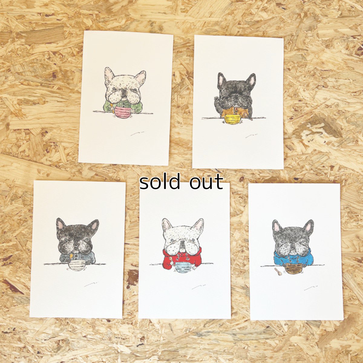 画像3: 原画/ポストカードサイズ『Bumpy Bowl-pink-』 (3)